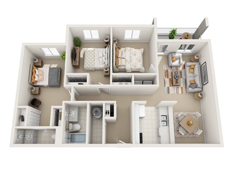 3 Bedroom 1.5 bath Floor Plan at Sky Vue, Bellingham, WA 98229